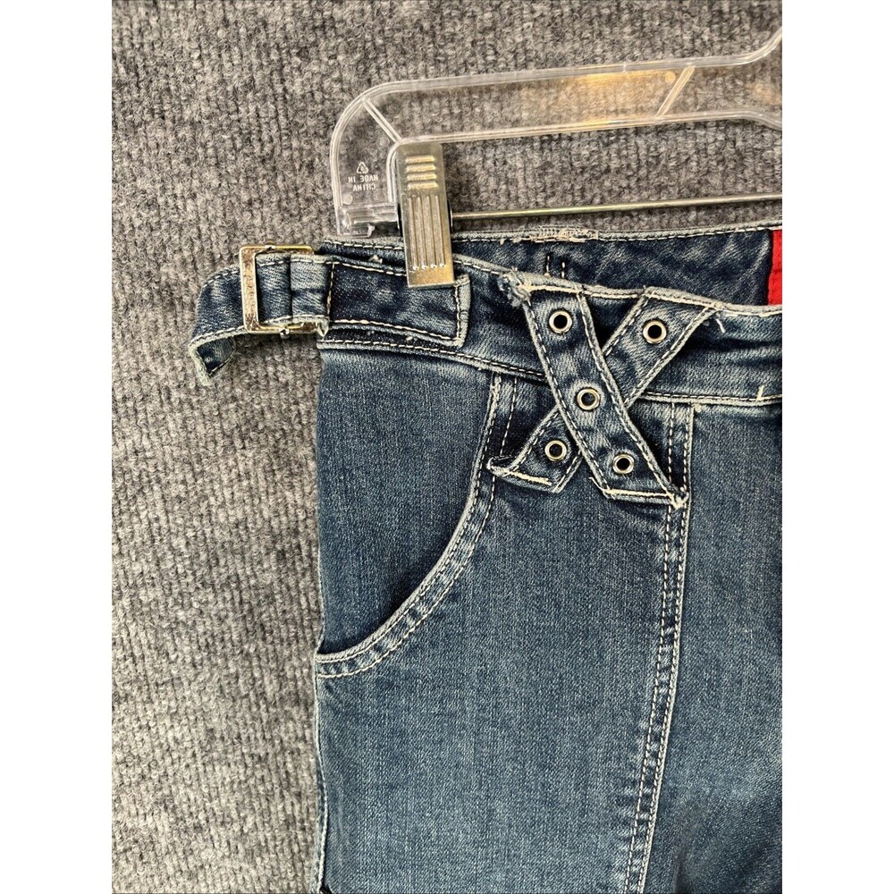 NWT Tripp NYC DS4966 Low Rise Grommet Zipper Punk Goth Denim Jeans Indigo - Picture 4 of 15
